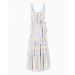 UO Sankaty Linen Ruffle Maxi Dress